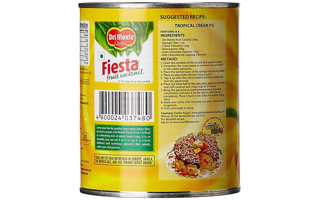 Del Monte Fiesta Fruit Cocktail    Tin  850 grams